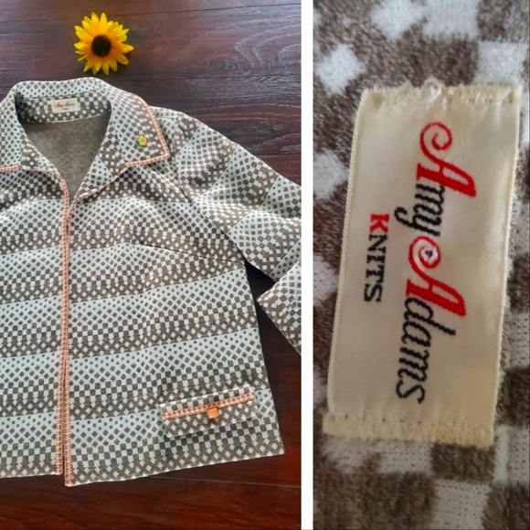 Vintage Jackets & Blazers - Vintage AMY ADAMS KNIT BLAZER